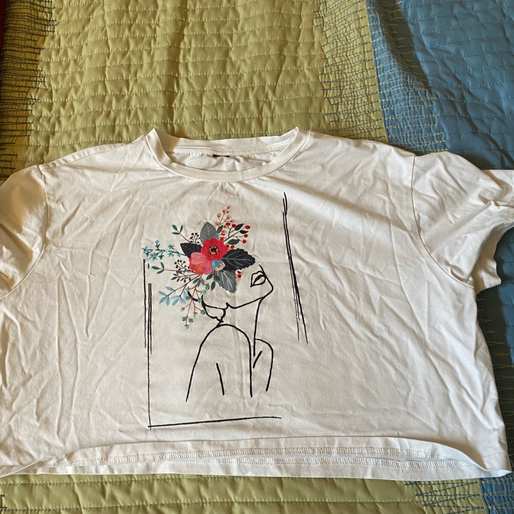 Artsy Face Crop Top